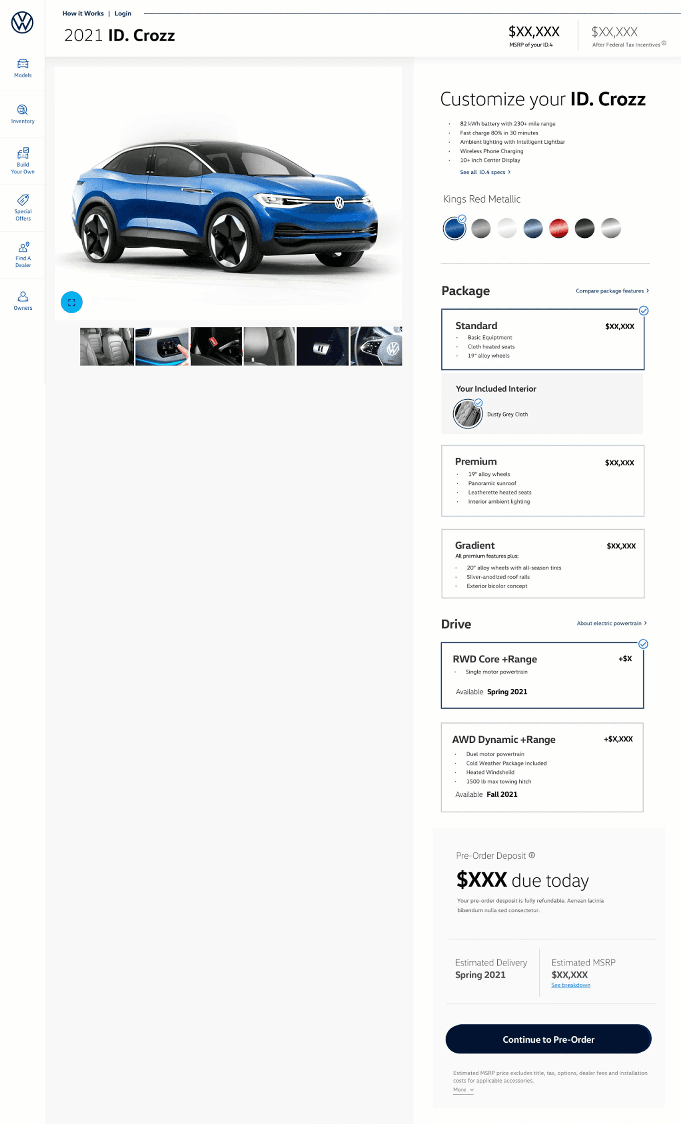 Trim & Feature Selection Logic mockup